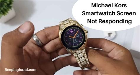 michael kors smartwatch screen not responding|the screen is frozen in michael kors access .